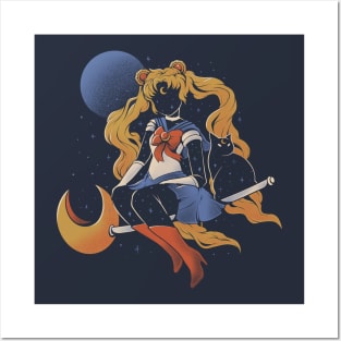 Cosmic Sailor - Cute Geek Anime Gift Posters and Art